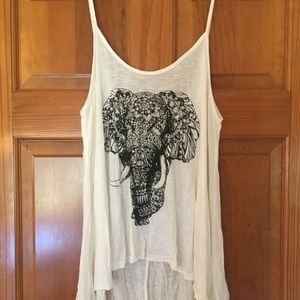 Off White/Cream Top Size L New